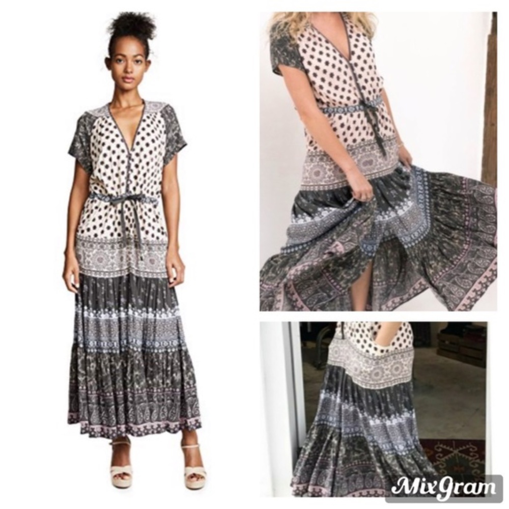 NWOT SPELL & THE GYPSY LIONHEART GOWN Sz XS Coal